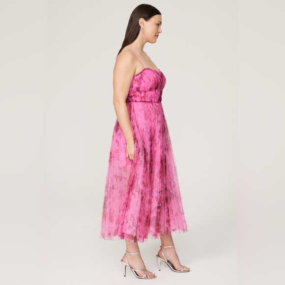 ML Monique Lhuillier Tulle Pink Dress - Picture 4 of 15